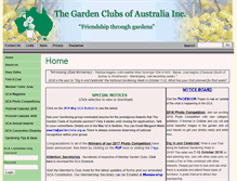 Tablet Screenshot of gardenclubs.org.au
